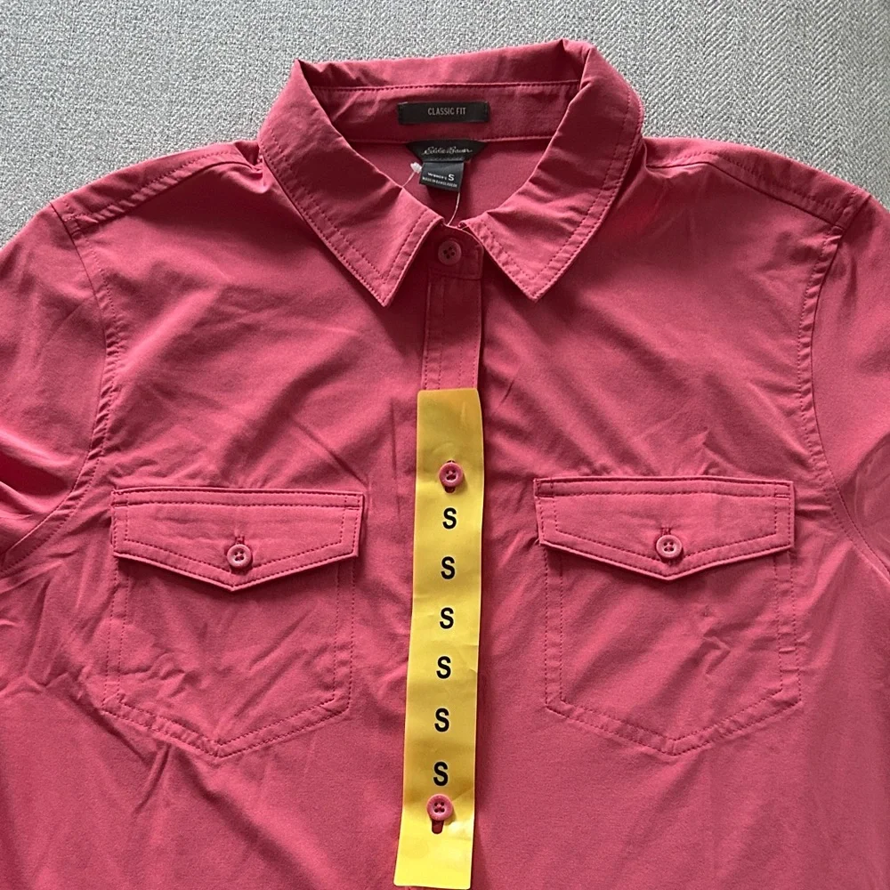 Eddie Bauer Vibrant Pink Long Sleeve Shirt - Picture 3 of 5